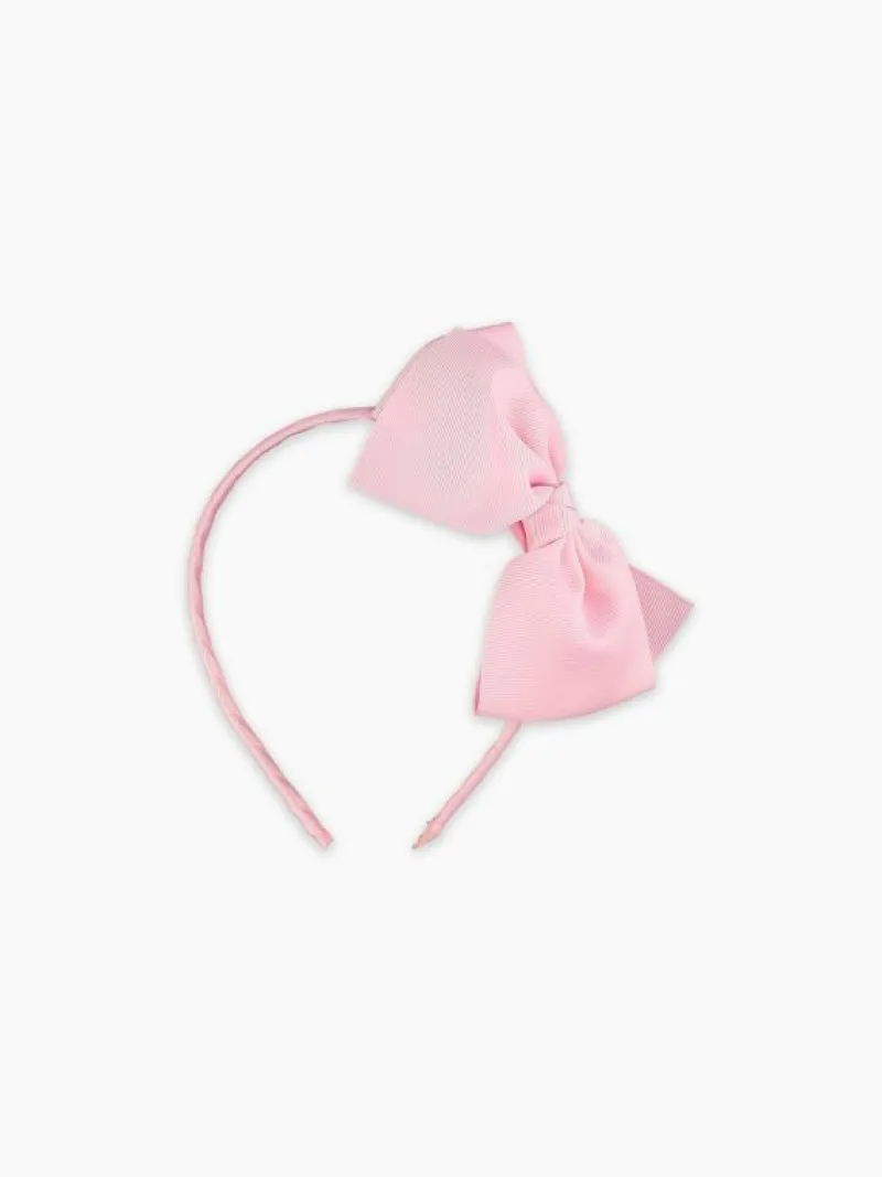 La Coqueta View All | Hair Accessories^Baby Pink Big Bow Girl Headband