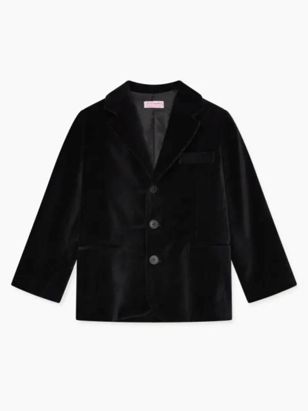 La Coqueta Coats & Jackets^Black Fiesta Velvet Boy Jacket