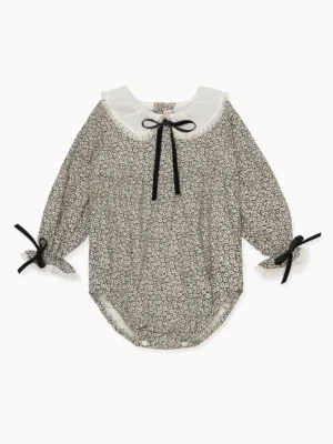 La Coqueta View All | Playsuits, Rompers & Overalls^Black Floral Sierra Baby Girl Romper