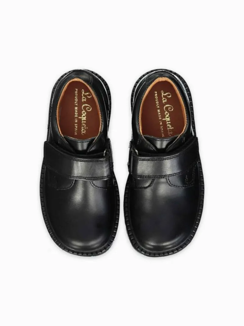 La Coqueta Boys Shoes/Boys Shoes | Boys School Shoes^Black Leather Boy Classic School Shoes