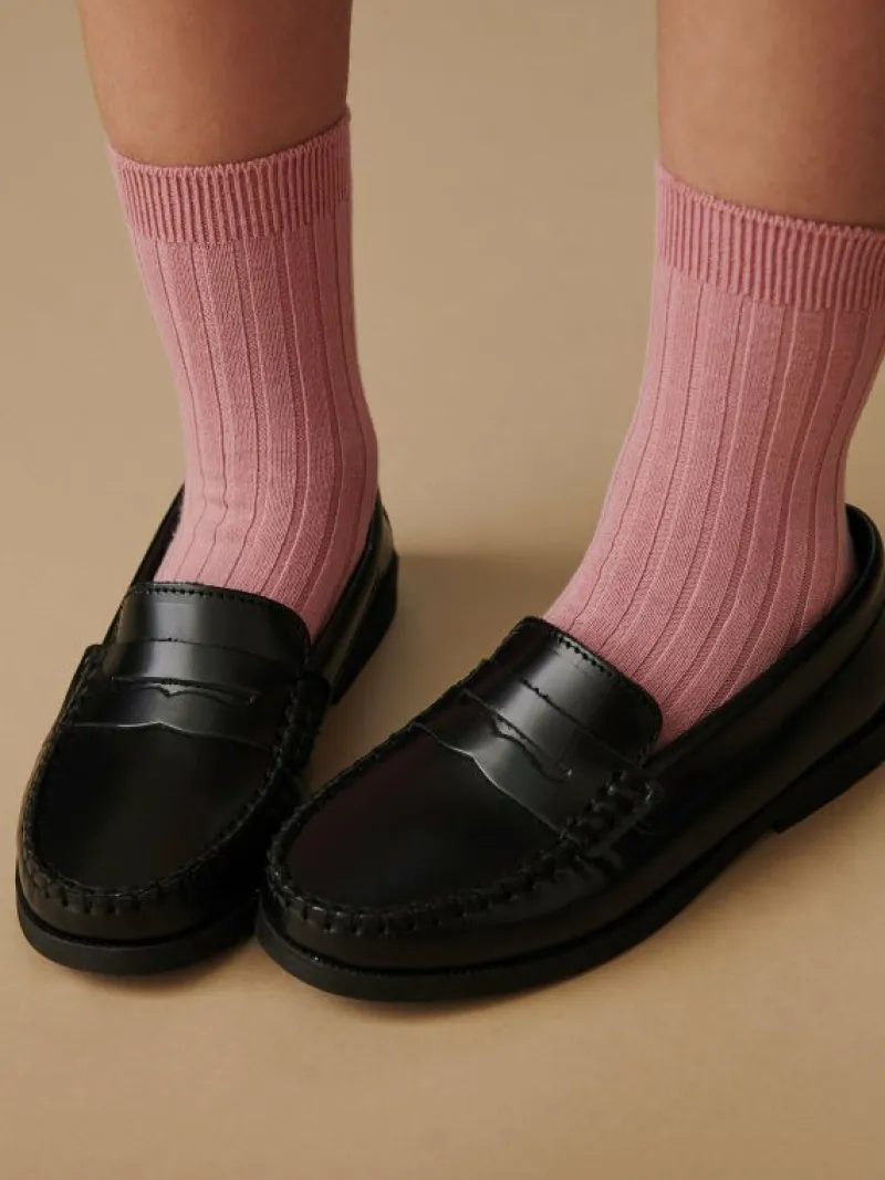 La Coqueta Boys Shoes/Boys Shoes | Boys School Shoes^Black Leather Castellanos Loafer Shoes