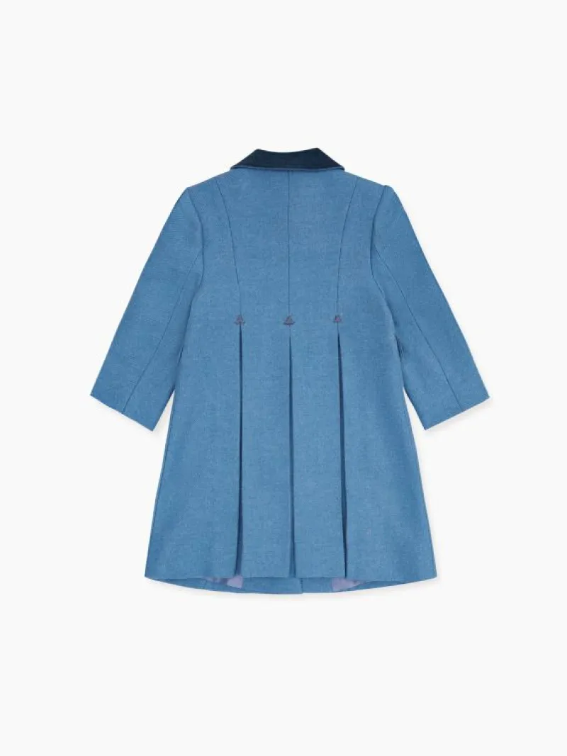 La Coqueta Coats & Jackets^Blue Anisa Girl Wool Coat