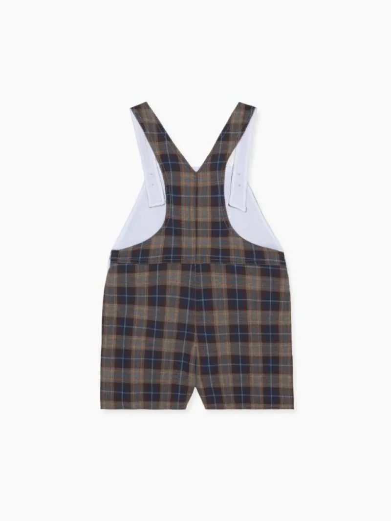 La Coqueta View All | Playsuits, Rompers & Overalls^Blue Check Salma Baby Overalls
