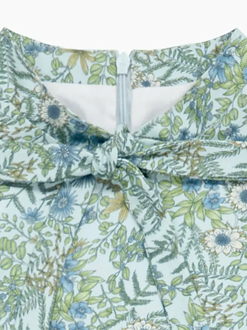 La Coqueta Dresses^Blue Floral Alysia Girl Dress