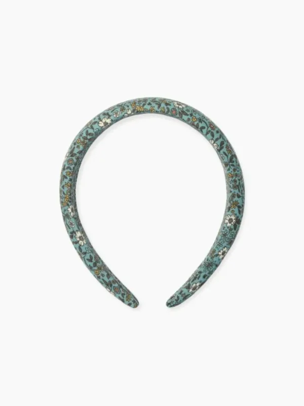 La Coqueta View All | Hair Accessories^Blue Floral Girl Wide Headband