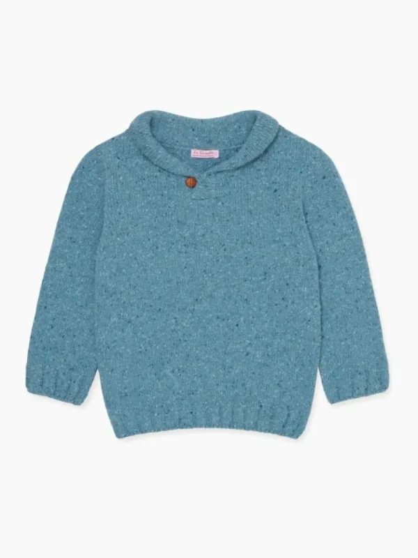 La Coqueta Jumpers & Cardigans^Blue Goyo Merino Boy Sweater