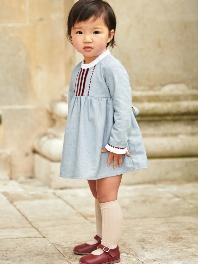 La Coqueta View All | Dresses & Sets^Blue Rosita Baby Girl Set