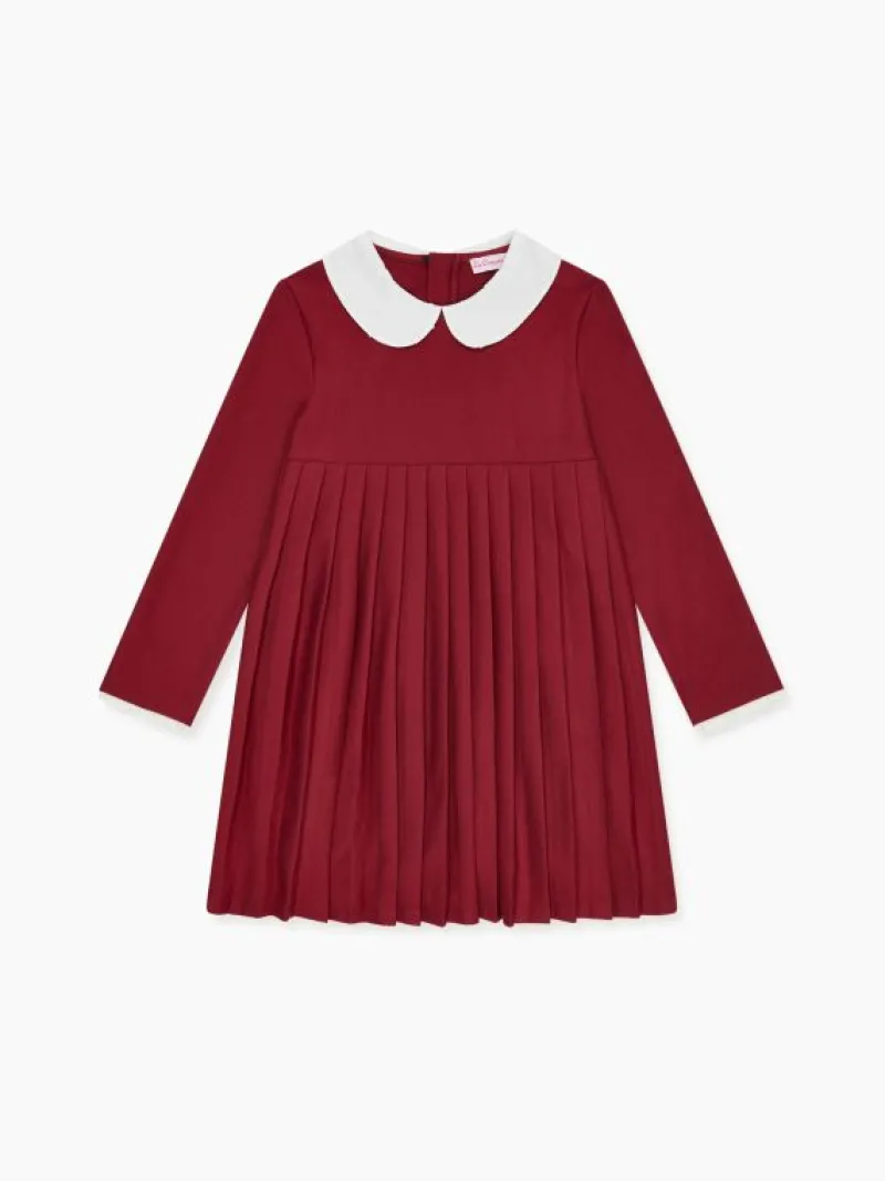 La Coqueta Dresses^Burgundy Anna Girl Empire Dress