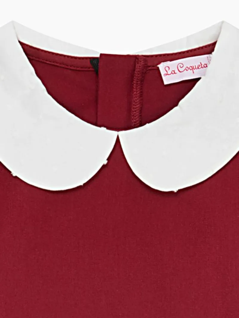 La Coqueta Dresses^Burgundy Anna Girl Empire Dress