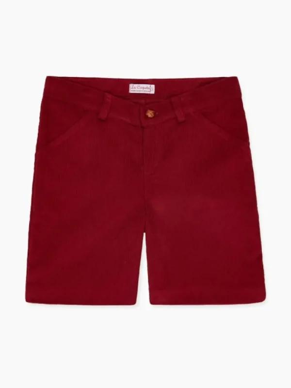La Coqueta Pants, Jeans & Shorts^Burgundy Vicente Boy Shorts