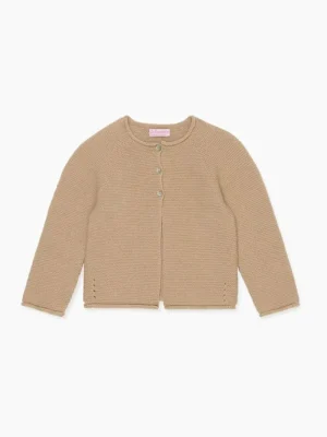 La Coqueta View All | Knitted Clothes & Accessories^Camel Denia Merino Baby Cardigan