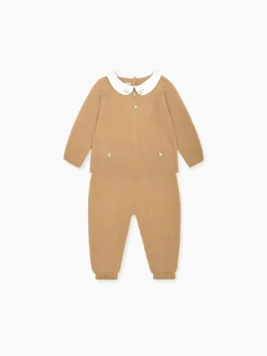 La Coqueta View All | Knitted Clothes & Accessories^Camel Fonzo Merino Baby Knitted Set