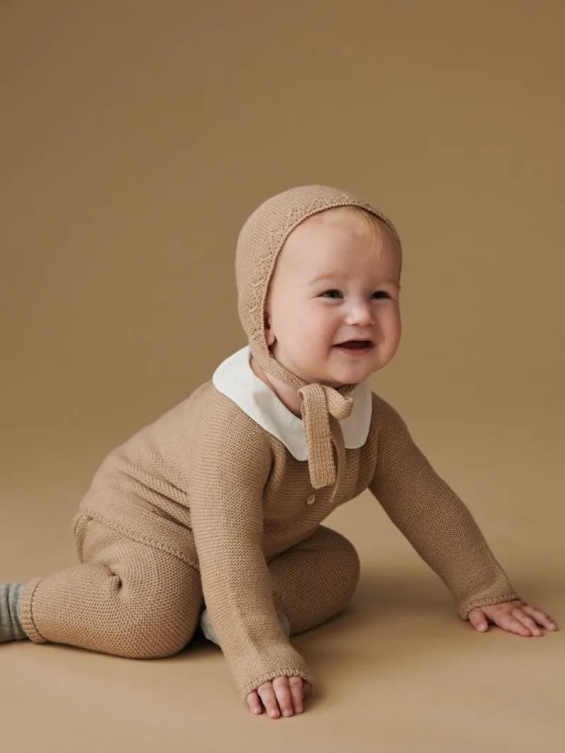 La Coqueta View All | Knitted Clothes & Accessories^Camel Fonzo Merino Baby Knitted Set