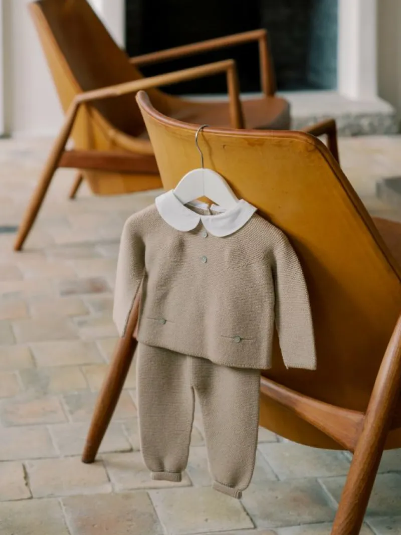 La Coqueta View All | Knitted Clothes & Accessories^Camel Fonzo Merino Baby Knitted Set