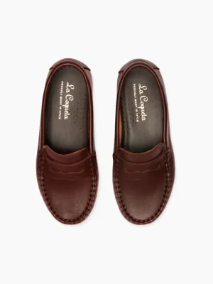 La Coqueta Boys Shoes/Boys Shoes | Boys Shoes^Chocolate Brown Leather Boy Loafer Shoes