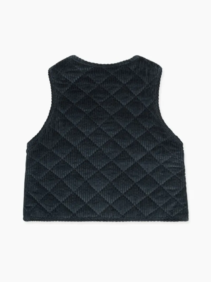 La Coqueta Coats & Jackets | Coats & Jackets^Dark Blue Caza Kids Sleeveless Jacket