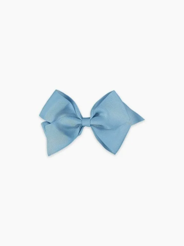 La Coqueta View All | Hair Accessories^Dusty Blue Big Bow Girl Clip