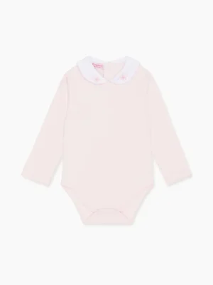 La Coqueta View All | Sleepsuits & Bodysuits^Dusty Pink Aurora Baby Girl Body Vest