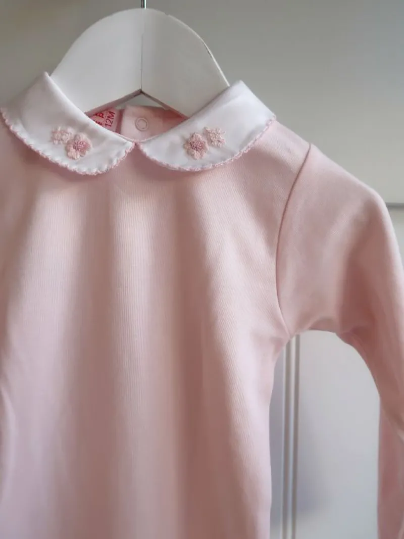 La Coqueta View All | Sleepsuits & Bodysuits^Dusty Pink Aurora Baby Girl Body Vest