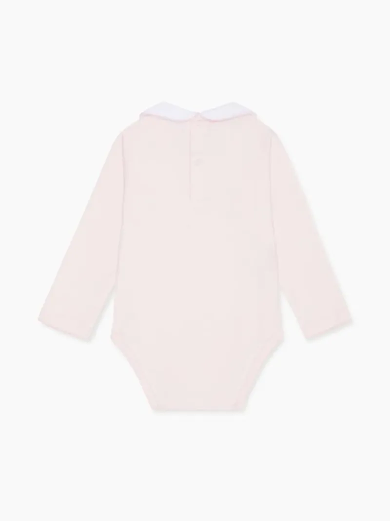 La Coqueta View All | Sleepsuits & Bodysuits^Dusty Pink Aurora Baby Girl Body Vest