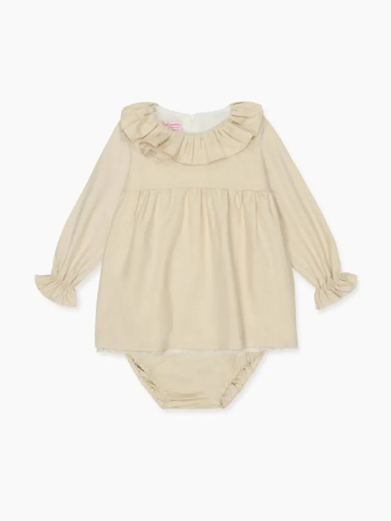 La Coqueta Dresses & Sets | Baby Girl^Gold Otillie Baby Girl Set