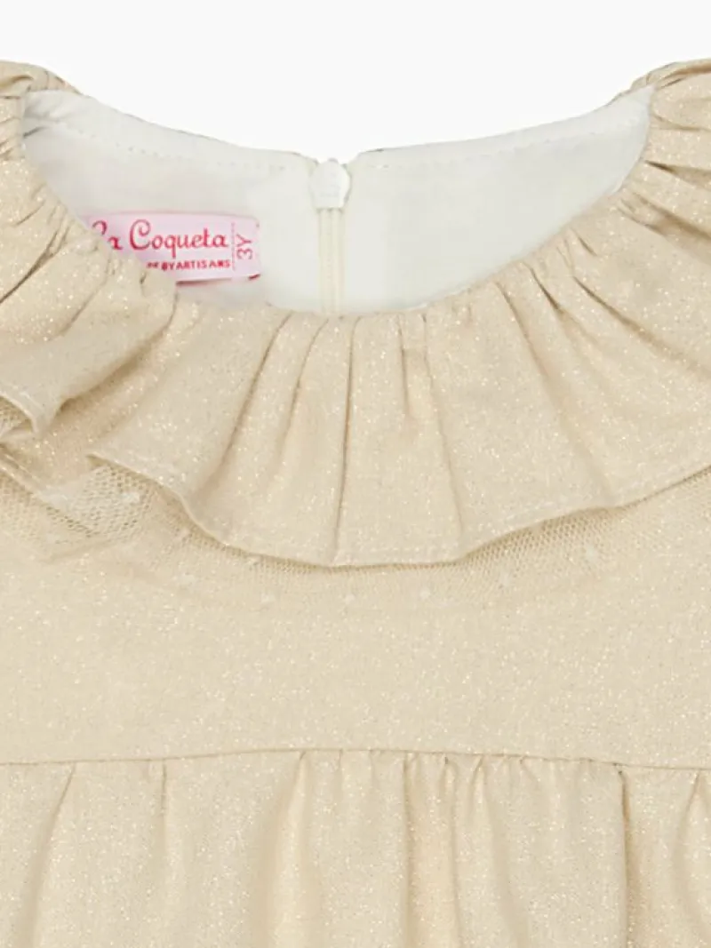 La Coqueta Dresses & Sets | Baby Girl^Gold Otillie Baby Girl Set