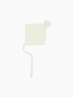 La Coqueta Accessories | Knitted Clothes & Accessories^Ivory Elfo Merino Baby Bonnet