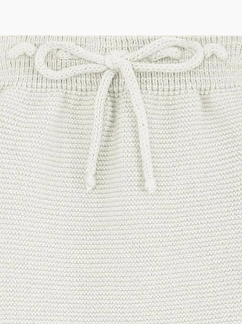 La Coqueta View All | Shorts & Pants^Ivory Fino Cotton Baby Knitted Trousers