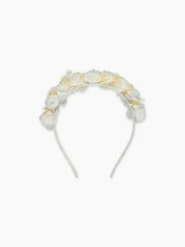 La Coqueta View All | Hair Accessories^Ivory Iria Flower Girl Headband