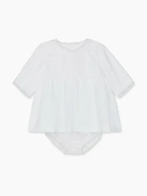 La Coqueta View All | Dresses & Sets^Ivory Margarita Ceremony Baby Girl Set