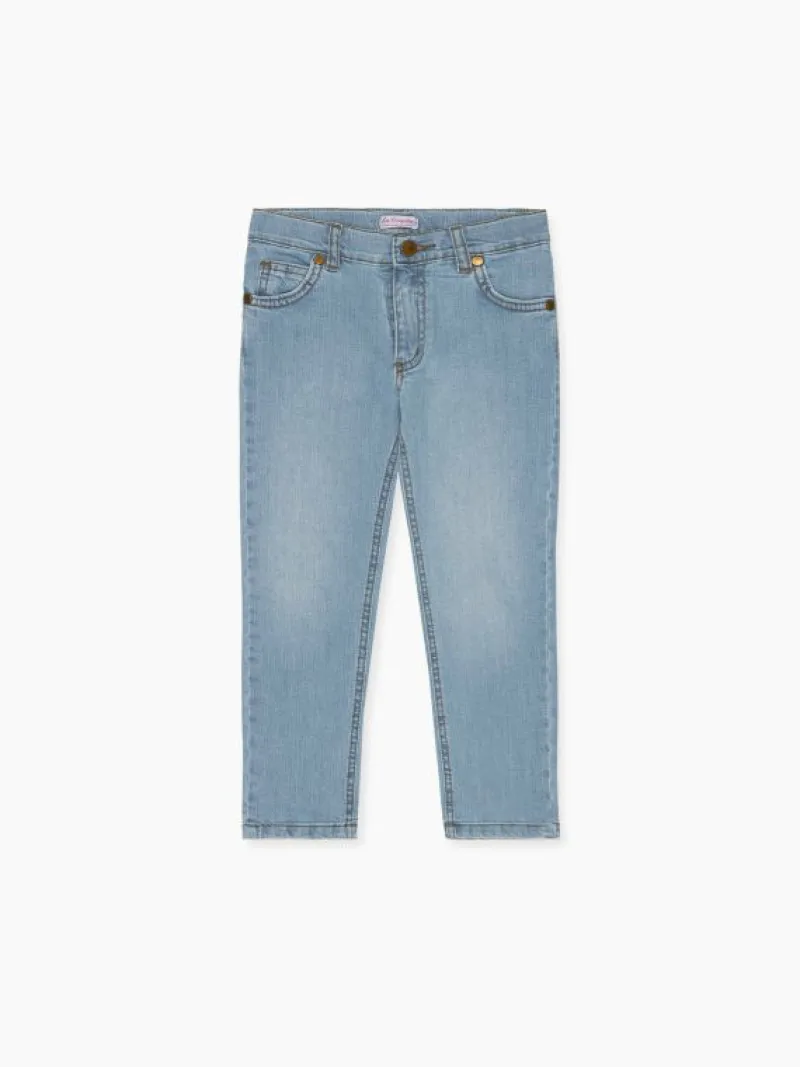 La Coqueta Pants, Jeans & Shorts^Mid Blue Romeo Boy Jeans