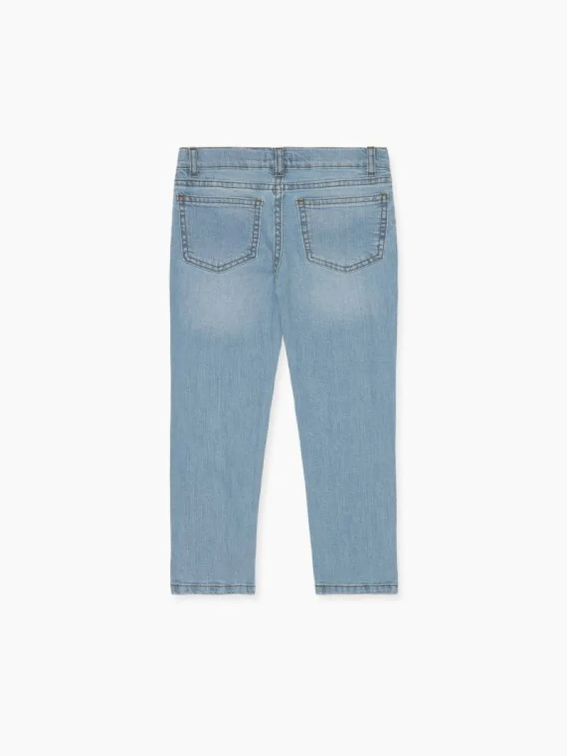 La Coqueta Pants, Jeans & Shorts^Mid Blue Romeo Boy Jeans