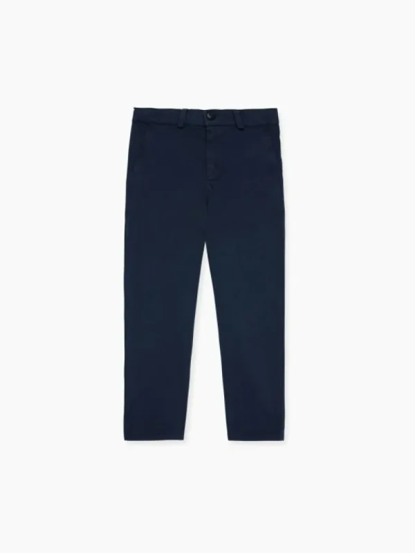 La Coqueta Pants, Jeans & Shorts^Navy Elio Boy Chinos