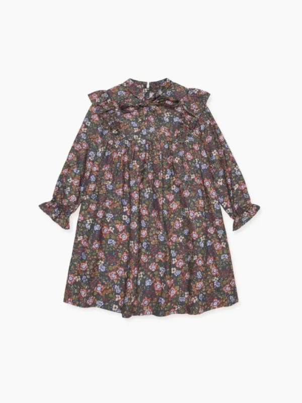 La Coqueta Dresses^Navy Floral Laurelia Girl Empire Dress