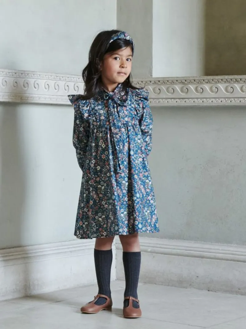 La Coqueta Dresses^Navy Floral Laurelia Girl A-Line Dress