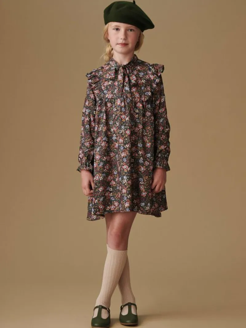 La Coqueta Dresses^Navy Floral Laurelia Girl Empire Dress