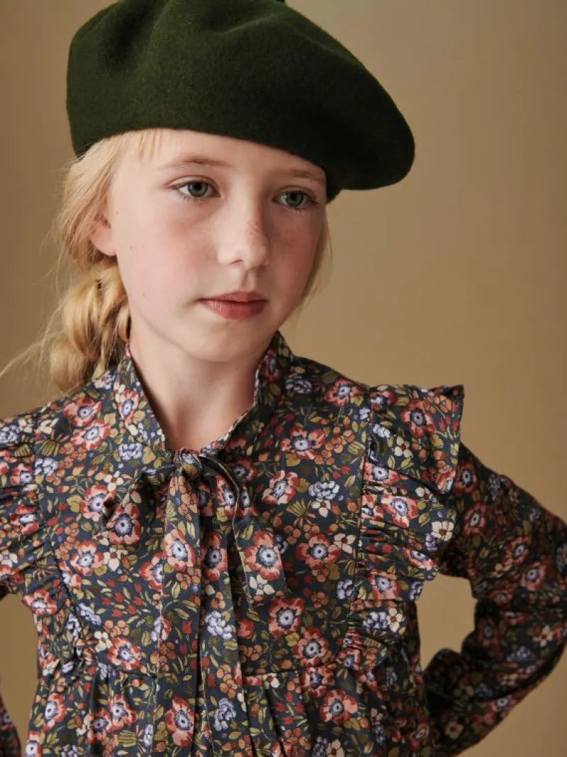 La Coqueta Dresses^Navy Floral Laurelia Girl Empire Dress