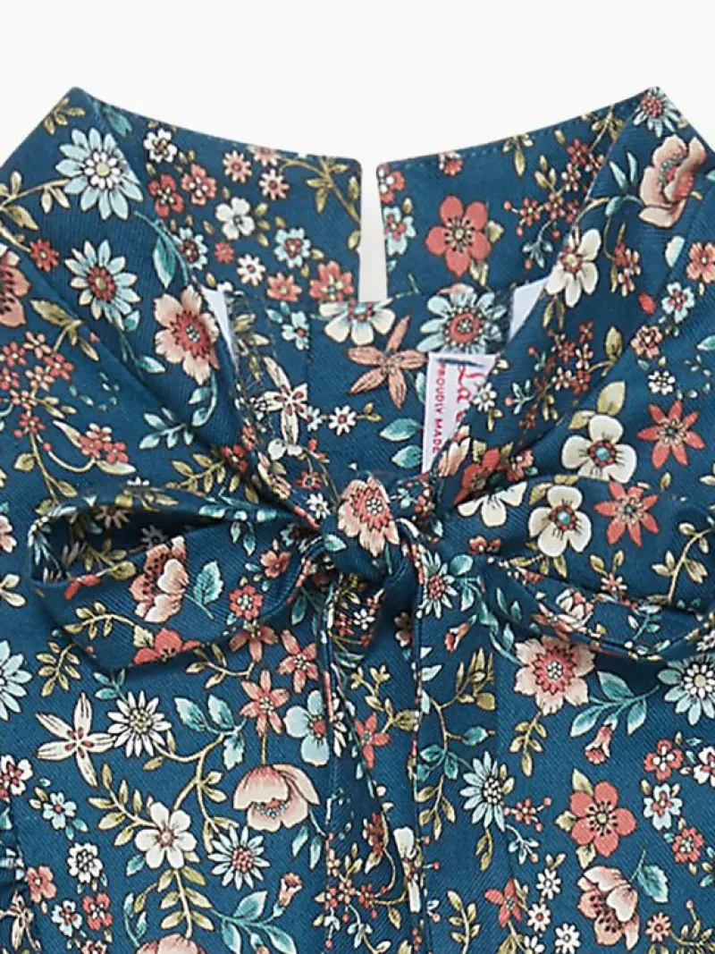 La Coqueta Dresses^Navy Floral Laurelia Girl A-Line Dress