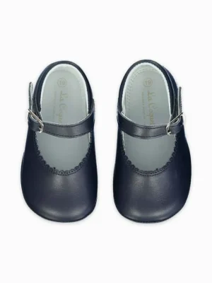La Coqueta Pre Walker Shoes | Baby & Toddler Shoes/Pre Walker Shoes^Navy Leather Baby Mary Jane Shoes