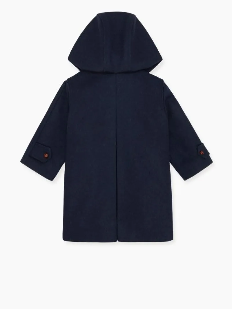 La Coqueta Coats & Jackets | Coats & Jackets^Navy Loden Kids Wool Coat