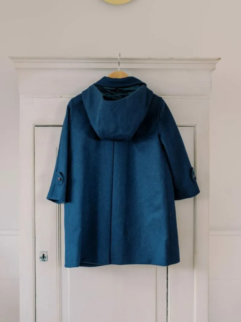 La Coqueta Coats & Jackets | Coats & Jackets^Navy Loden Kids Wool Coat