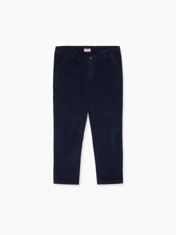La Coqueta Pants, Jeans & Shorts^Navy Reinaldo Corduroy Boy Pants