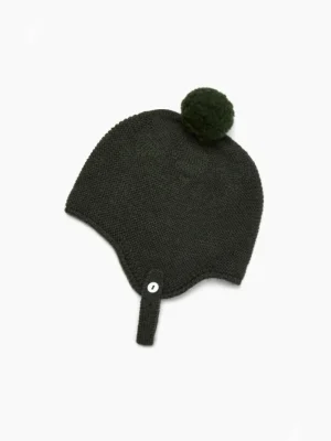 La Coqueta Accessories | Bonnets, Booties & Blankets^Olive Renta Merino Baby Bonnet
