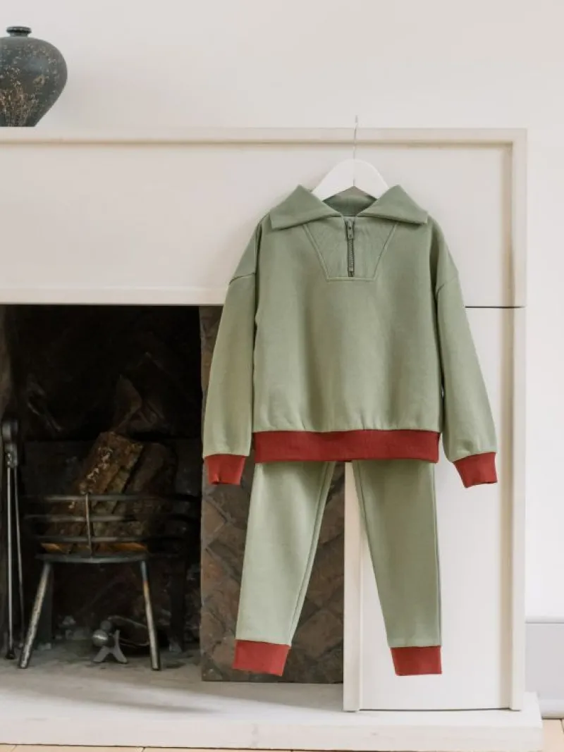 La Coqueta Pants, Jeans & Shorts | Pants, Jeans & Jumpsuits^Olive Sammi Contrast Kids Jogging Bottoms