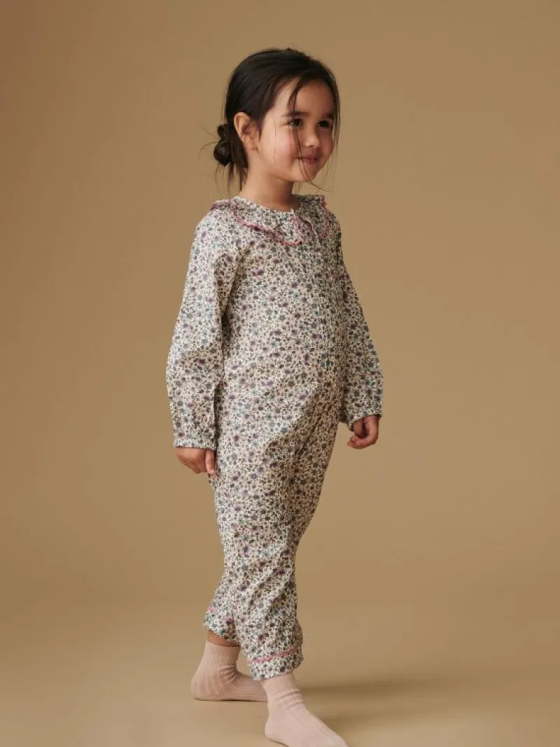 La Coqueta View All | Baby Girl^Pink Floral Lorna Baby Girl Pyjamas