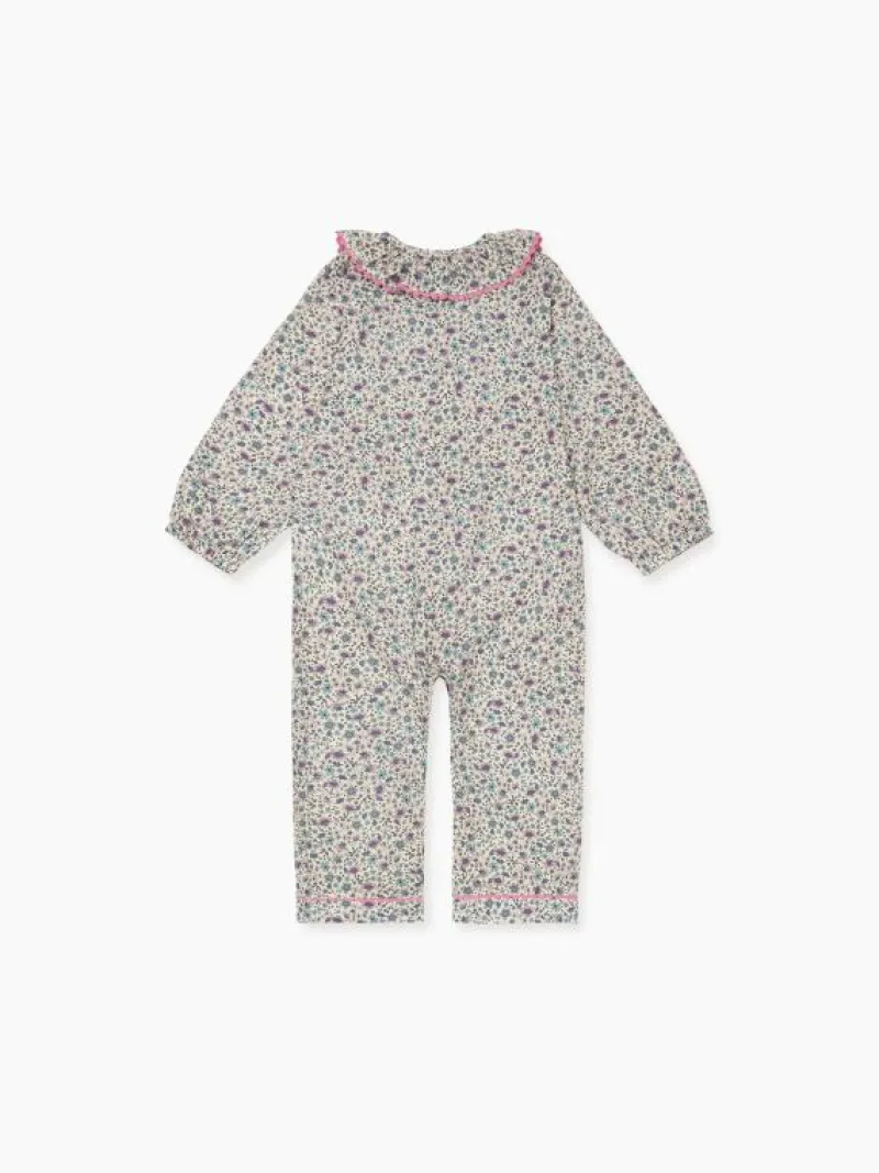 La Coqueta View All | Baby Girl^Pink Floral Lorna Baby Girl Pyjamas