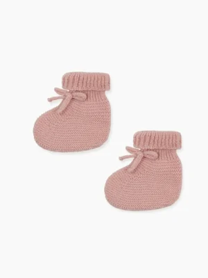 La Coqueta Baby Boots | Baby & Toddler Shoes/Baby Boots^Pink Rimevera Merino Baby Girl Booties