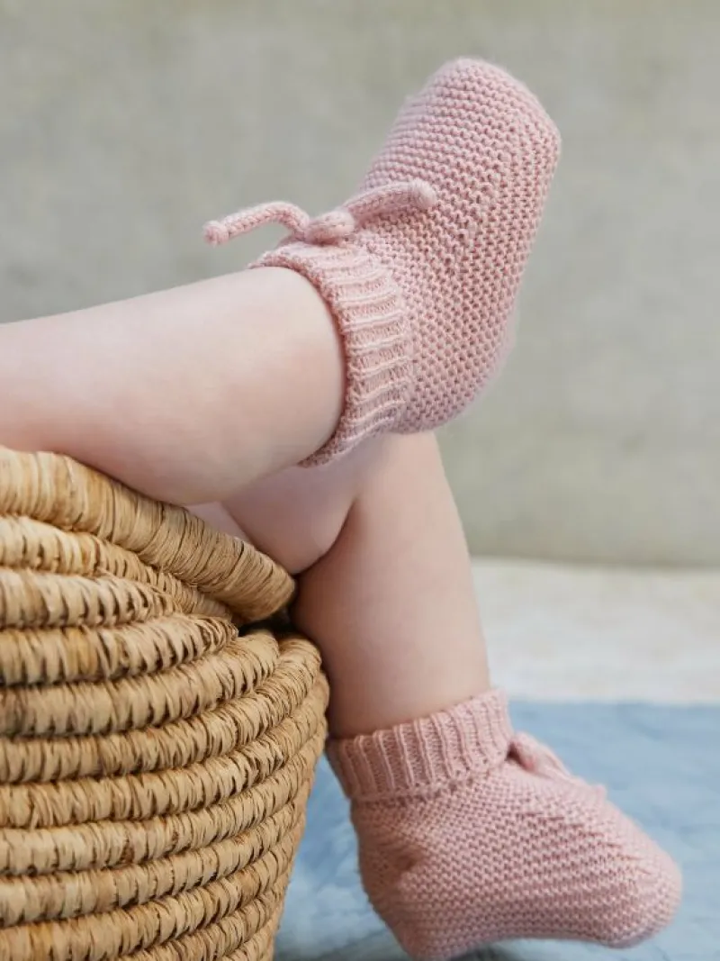 La Coqueta Baby Boots | Baby & Toddler Shoes/Baby Boots^Pink Rimevera Merino Baby Girl Booties