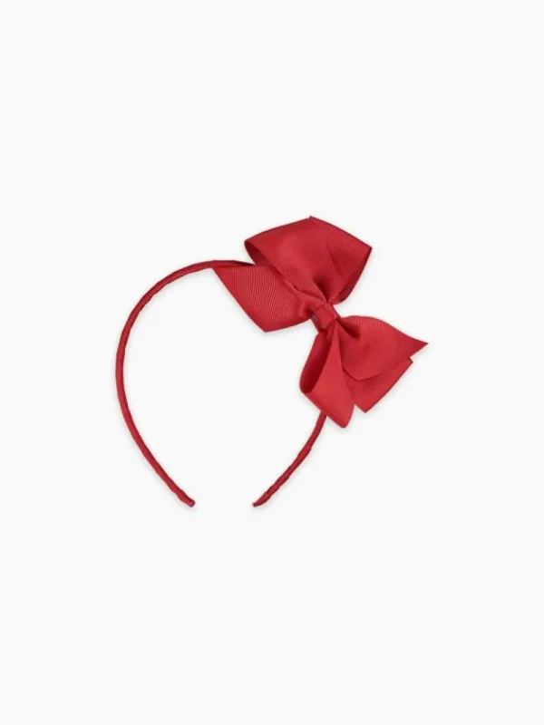 La Coqueta View All | Hair Accessories^Red Big Bow Girl Headband