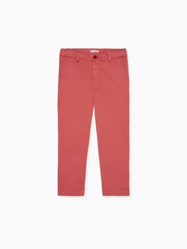 La Coqueta Pants, Jeans & Shorts^Red Elio Boy Chinos